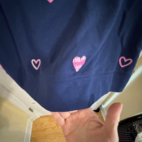 NWT Lilly Pulitzer "Lots of Love" Heart Sweatshirt - Navy ✨ Sz M - Picture 6 of 9